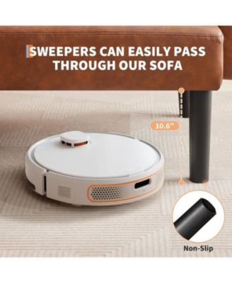 75.5" PU Leather Sofa Bed, Adjustable Recliner Couch with Legs for Living Room and Bedroom