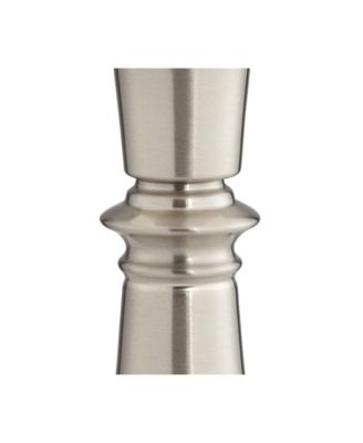 Seymore Modern Table Lamps 26" High Set of 2 Softback with USB Charging Port LED Touch On Drum Shade for Bedroom Desk