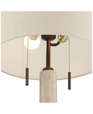 Mid-Century Modern Table Lamp with USB Charging Port 28.5" Tall