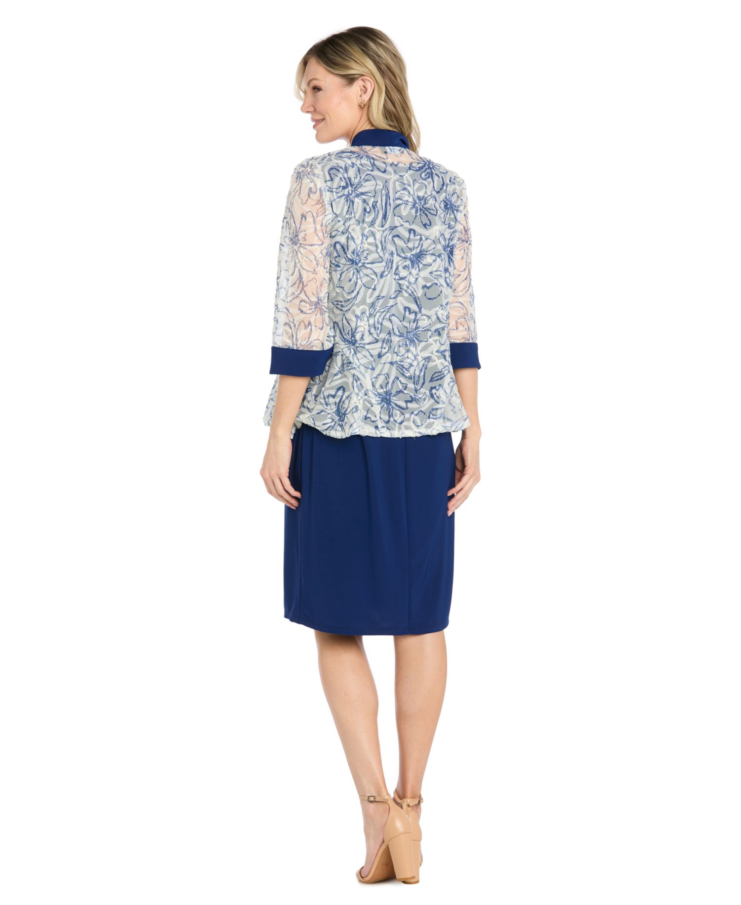 Petite Scoop Neck Jacket Dress