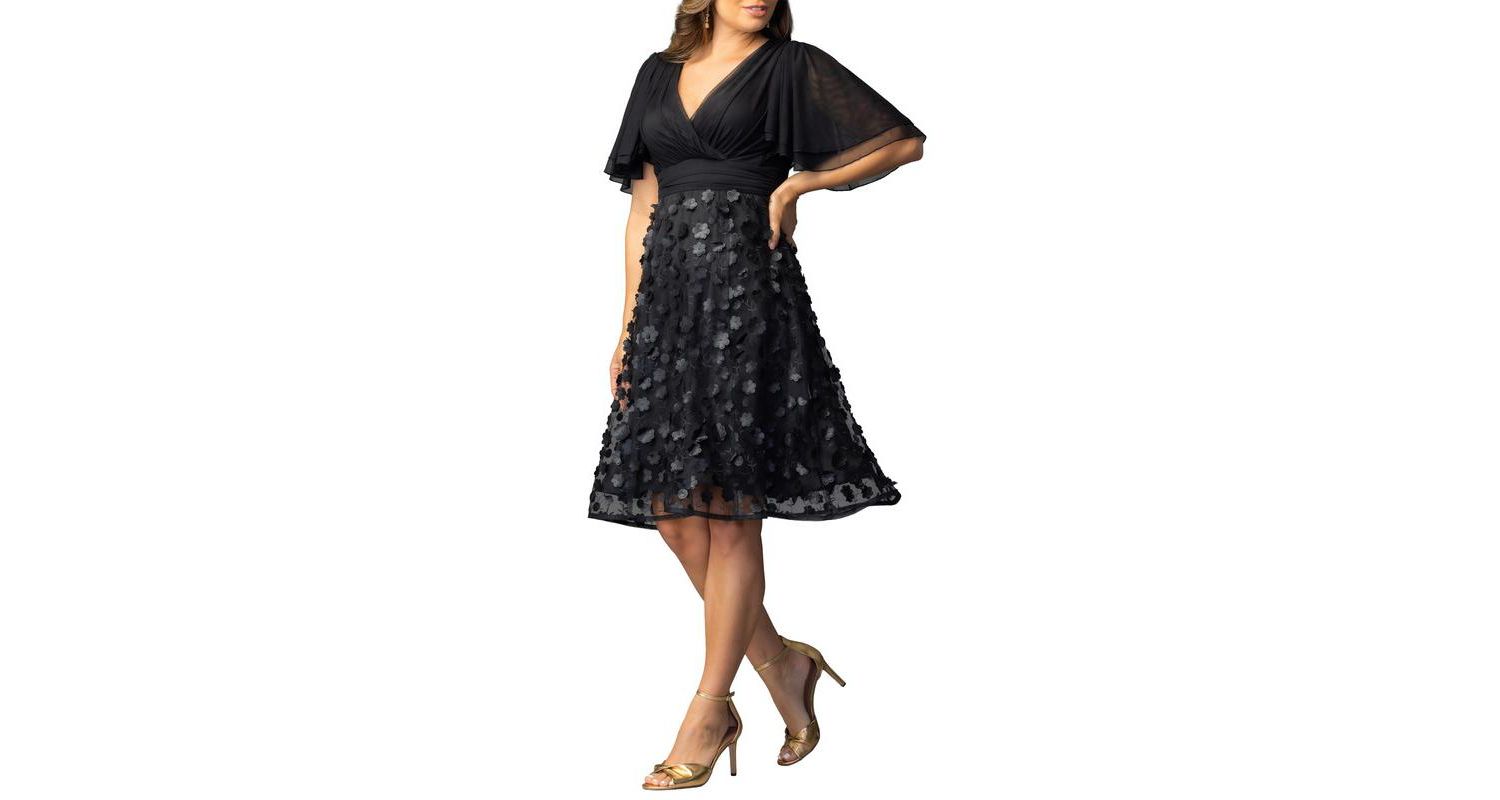 Women's Pretty Petals Mesh Cocktail Dress