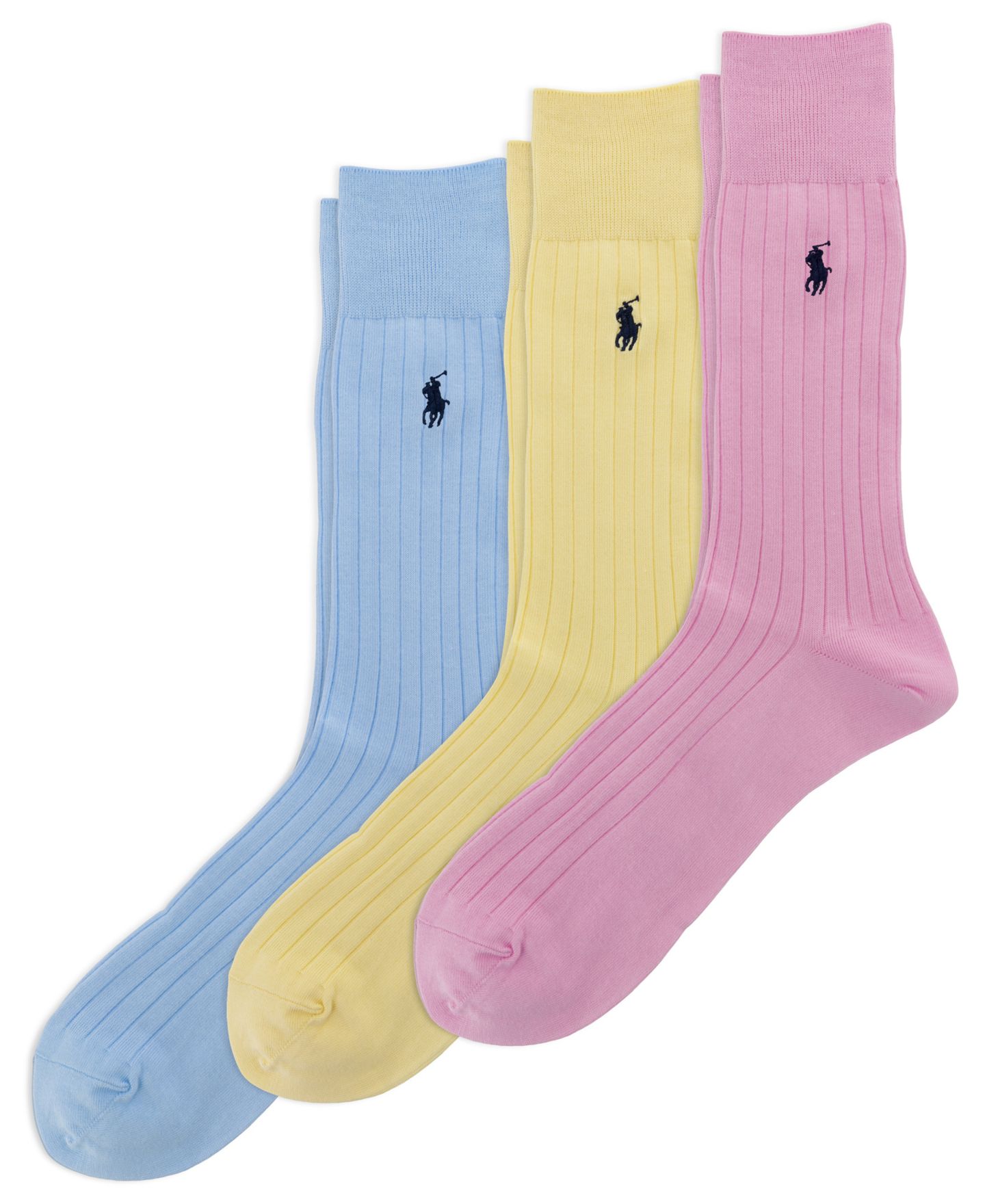 Носки Giftbox для мужчин, хлопок — Polo Ralph Lauren, цвет: Синий / Жёлтый — фото 1