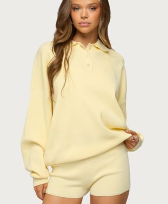 Women's Lorie Oversized Knit Polo Sweater