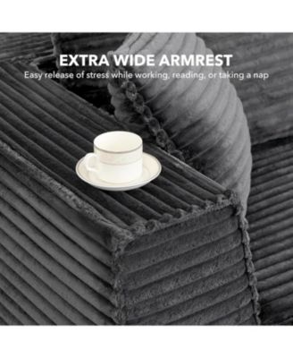 107" Cloud Sectional Sofa, U-Shaped Modular Couch with Chaise, Memory Foam