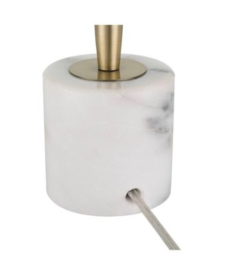 Brandi 27 1/2" Tall Modern Table Lamp Pull Chain Gold Brass Finish Metal Marble Single Living Room Bedroom