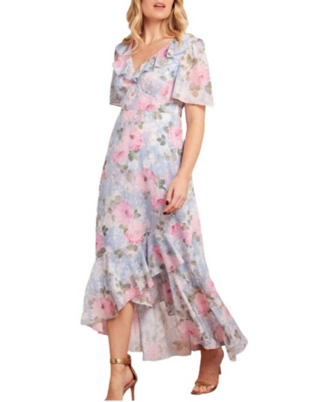 Женское платье Needle & Thread Camille's Garden V-Neck Ankle Gown, цвет: Skylight