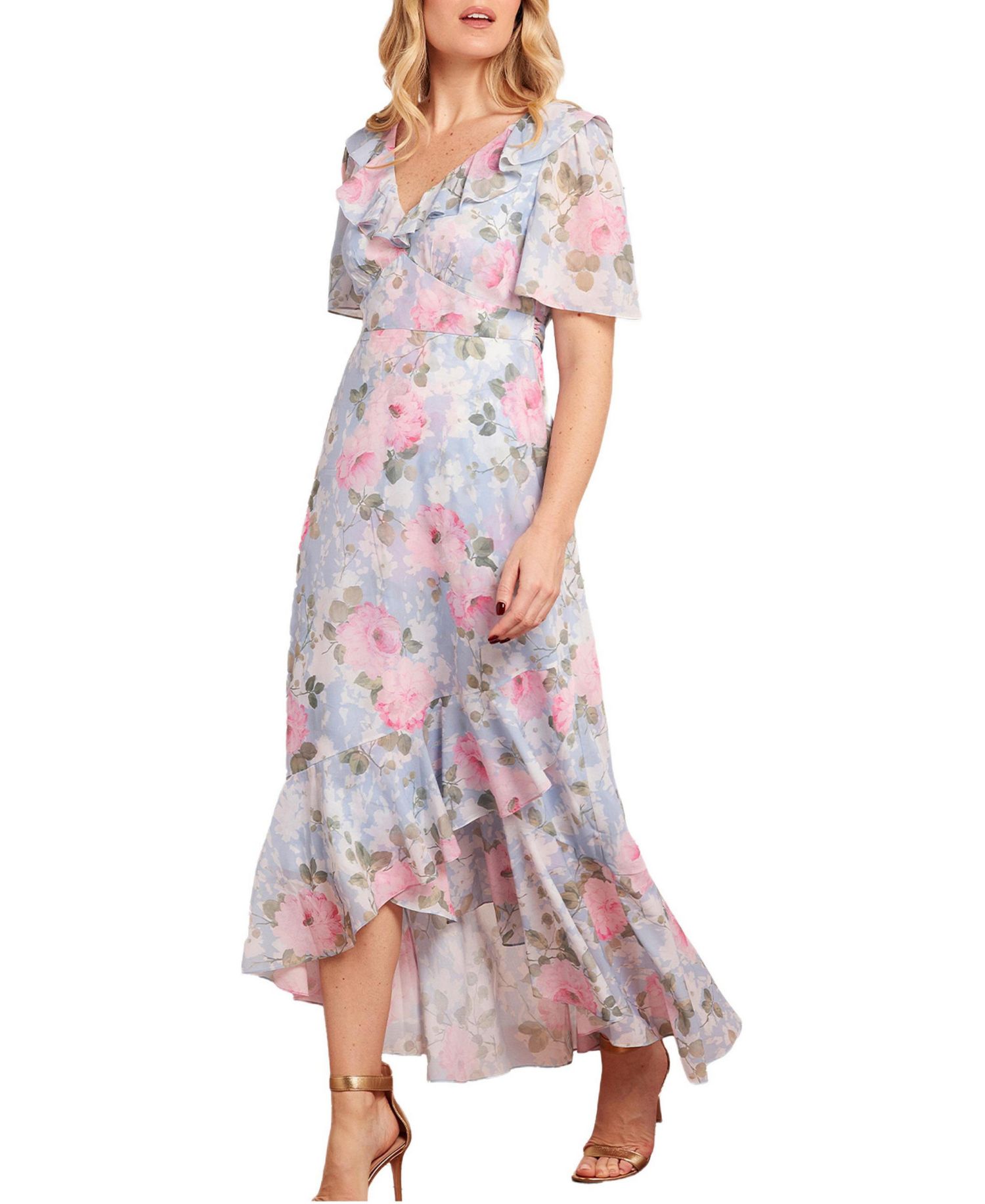 Women's Camille's Garden V-Neck Ankle Gown