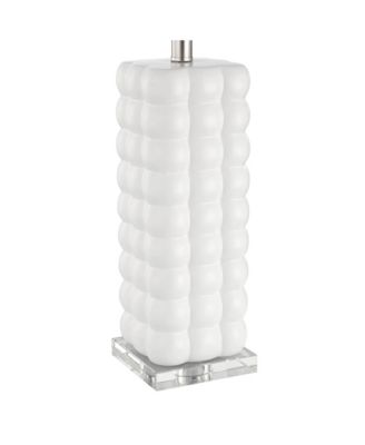 Norma 28" High Textured Bubble Ceramic Table Lamp with Dimmer