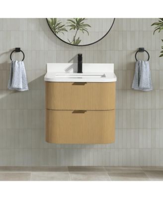 Chantal 24" Floating Bathroom Vanity Oak