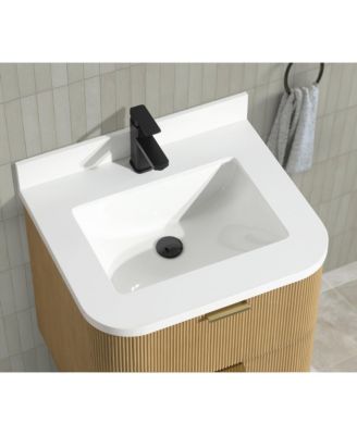 Chantal 24" Floating Bathroom Vanity Oak