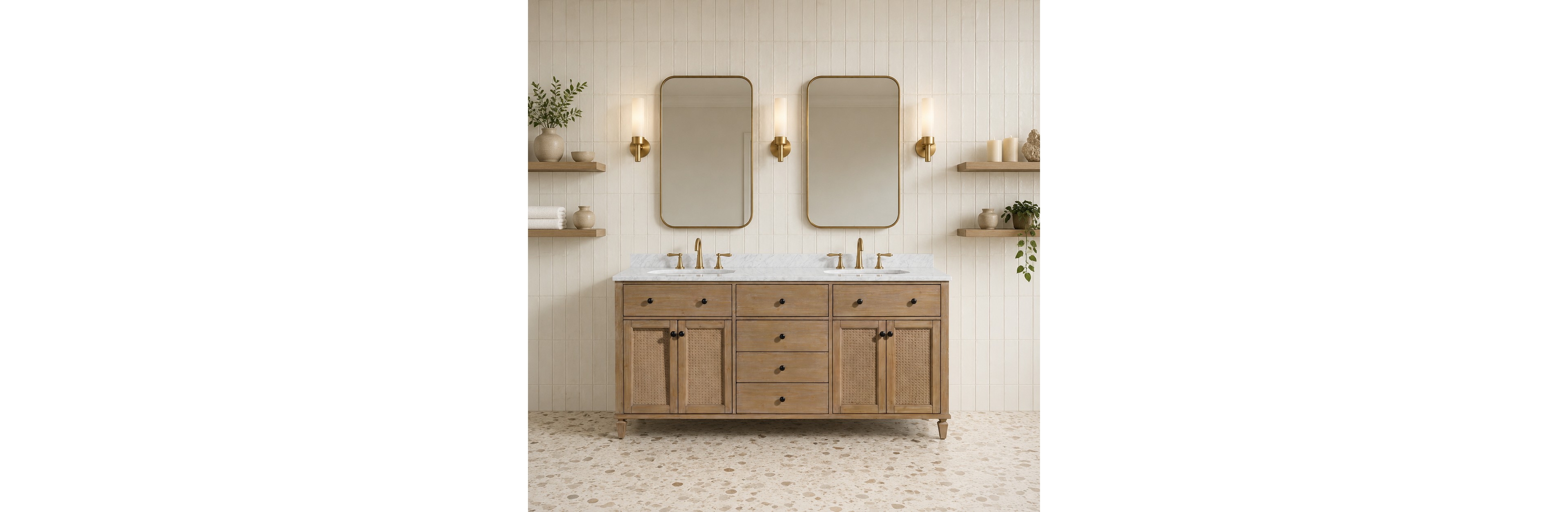 Ari Bath Annie 72" Bathroom Vanity Weathered Fir