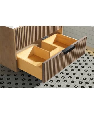 Diego 30" Floating Bathroom Vanity Weathered Fir