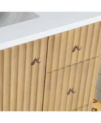 La Jolla 42" Bathroom Vanity Washed Oak