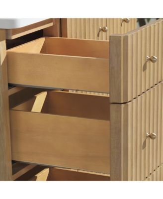 La Jolla 42" Bathroom Vanity Washed Oak