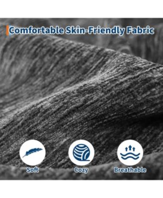 106.7" Modular Sectional Sofa, L-Shaped Cloud Couch with Chaise, Deep Seat Chenille