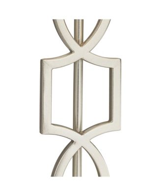 Evan Modern Table Lamps 28 1/2" Tall Set of 2 Brushed Nickel with USB Charging Port Table Top Dimmers Rectangular Shade for Bedroom