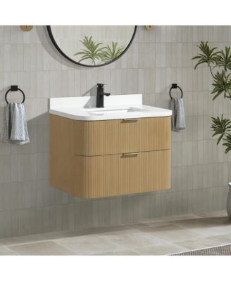 Chantal 30" Floating Bathroom Vanity Oak