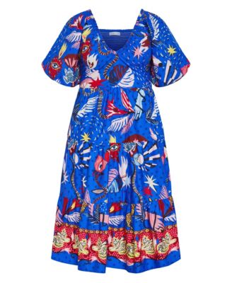 Women's Simona Print Puff Sleeve Dress