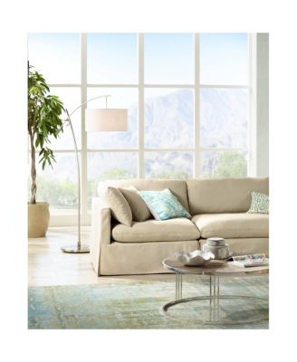 Raymond Modern 69" Tall Arc Floor Lamp with Smart Socket Raymond Nickel Adjustable  Shade for Living Room