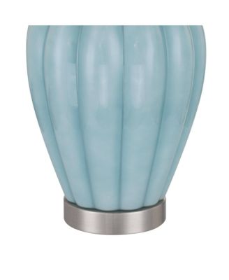 Leros 27 1/2" High Glass Gourd Table Lamp with Dimmer