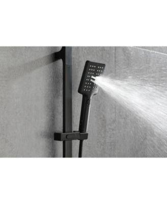  Handheld Shower with 28-Inch Slide Bar and 59-Inch Hose