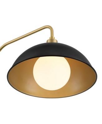 Baltar Modern 68 1/2" Tall Standing Floor Lamp Curved Arc Dimmable Metal Brass Finish Bedroom Dome Shade