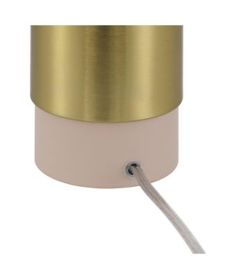 Delia 16" High Antique Brass Mushroom Accent Table Lamp Set of 2