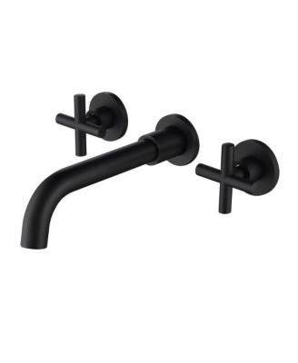 Wall Mount Bathroom Sink Faucet, Single-Handle Wall Faucet for Vessel Sink, Modern Design