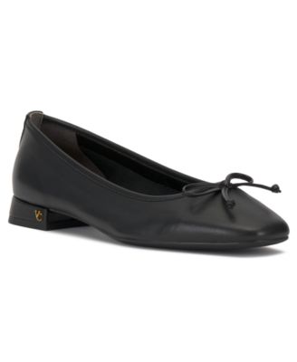 Women's Jenlea Almond-Toe Block-Heel Bow Ballet Pumps