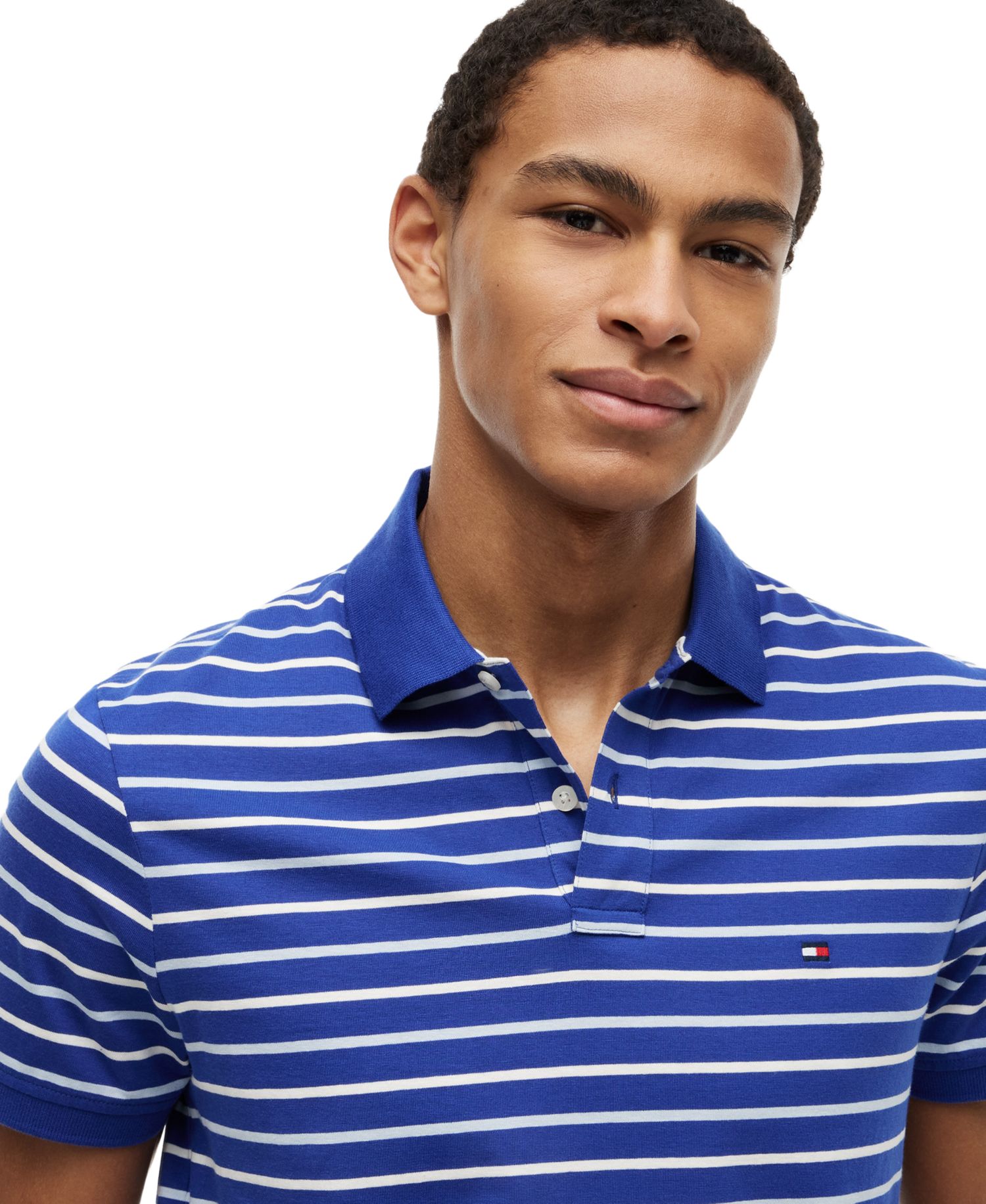 Men's Regular-Fit Smooth Touch Stripe Polo Shirt