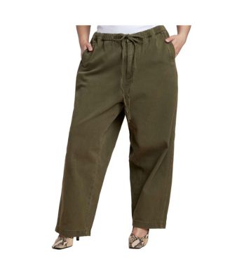 Women's Plus Size Adjustable Drawstring Casual Pant