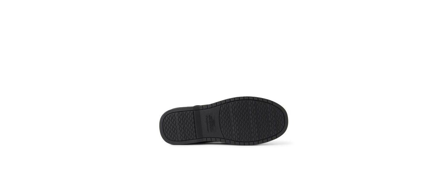 Мужские тапочки Dearfoams Keaton Twill House Shoe Moccasin Slipper, цвет: Чёрный — фото 3
