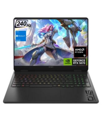 Omen 16.1" Traditional Laptop AMD Ryzen 9 64GB RAM NVIDIA GeForce RTX 5070 1TB SSD Storage Windows 11 Home 240Hz