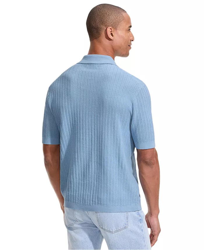Men's Short Sleeve Lightweight Button Through Polo Shirts - thumbnail 5