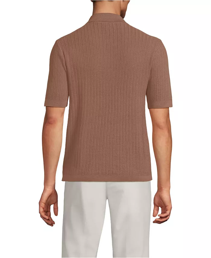 Men's Short Sleeve Lightweight Button Through Polo Shirts - thumbnail 9