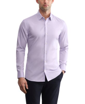 Men's Long-Sleeve Spread Collar Dress Shirt