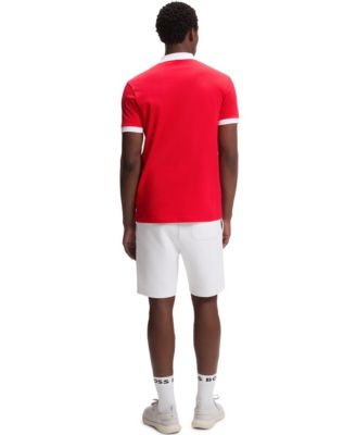 Men's Paddy Canada Country Flag Trim Polo Shirt