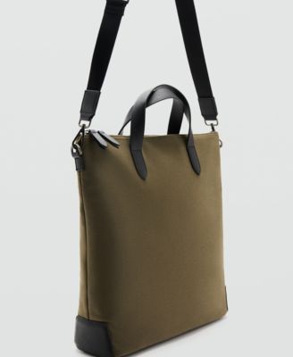 Men's Cotton Adjustable Strap Tote Bag