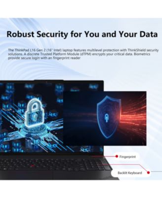 ThinkPad L16 16" Traditional Laptop Intel Core Ultra 7 32GB RAM Intel Graphics 1TB SSD Storage Windows 11 Pro 60Hz