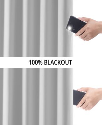 Faux Linen Hotel Blackout Curtain