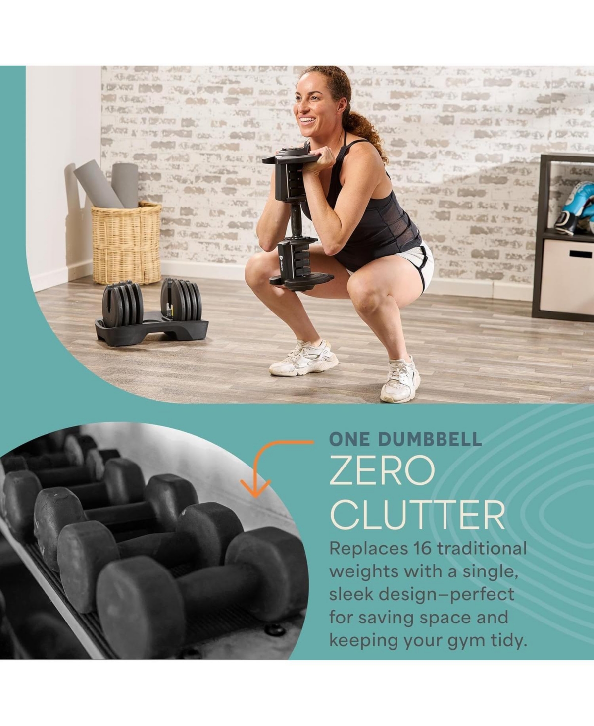 LifePro Single Adjustable Dumbbell – 4lb to 90lb Weight Range, Compact Design for Home Gym, Versatile Fitness Equipment