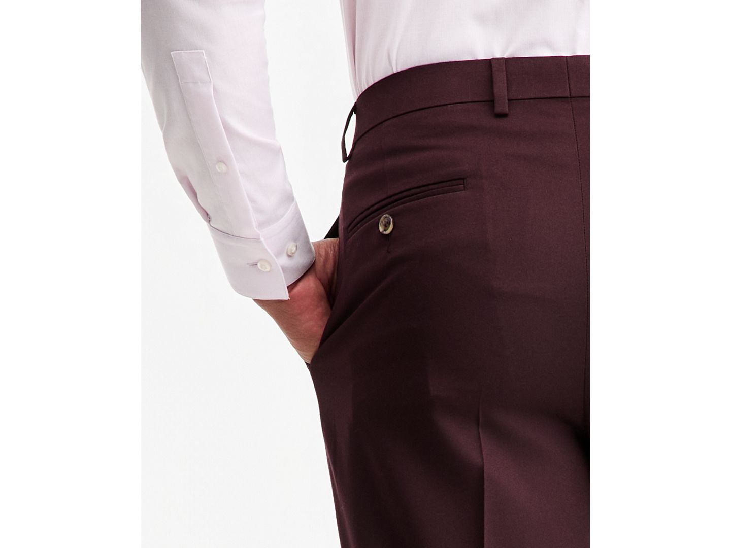 Мужские брюки Tayion Collection Classic-Fit Burgundy Suit Separate, цвет: Бордовый — фото 5