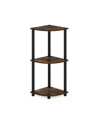 3 Tier Decorative Corner Bookshelf Display Rack.