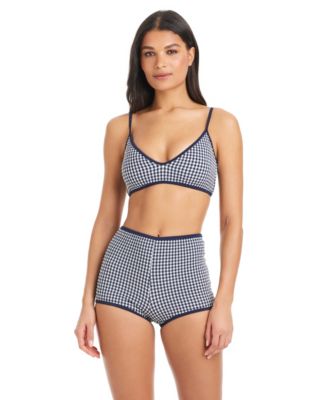 Women's Check Me Out Scoop Neck Bikini Top