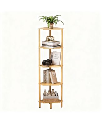 Corner Shelf Stand Storage Organizer for Bathroom Kitchen Bedroom