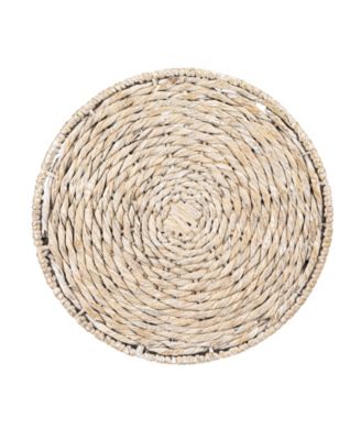 18" Water Hyacinth Hand-Woven Table