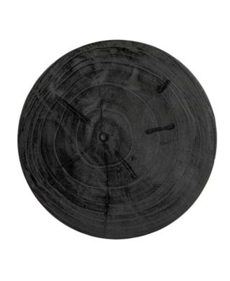 14" Paulownia Wood Carved Stool