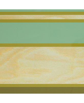 47" Wood Striped Surfboard Oval Coffee Table