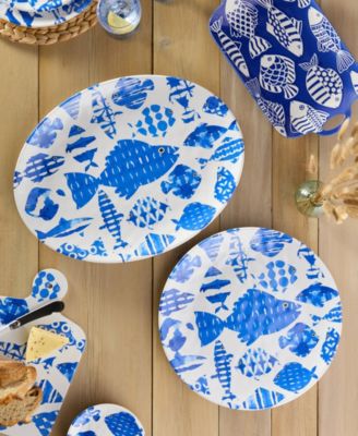 Fish Tale Platters, 2-Pc. Set