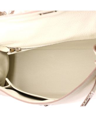 Kelly 25 Handbag Light Togo with Palladium Hardware